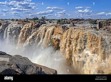 Waterfall On The Orange River In The Augrabies Falls National Park In