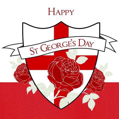 George appeared as a vision to lead the christian knights during a siege. St George's Day Greeting Card - Davora Greeting Cards