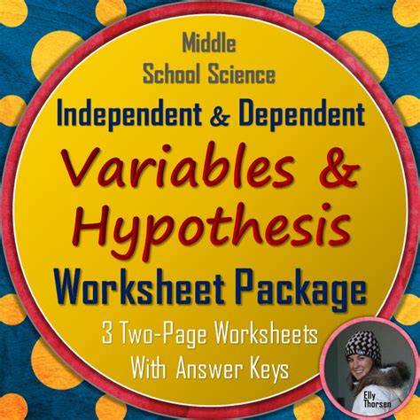 Hypothesis Independent Variable And Dependent Variable Worksheet