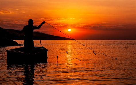Fisherman Sunset Wallpaper 1920x1200 30086