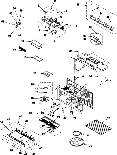 Samsung Samsung Microwave Parts Model Smh7177stexaa Sears Partsdirect