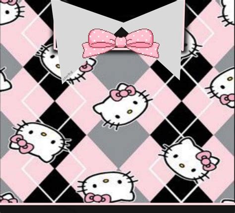 Cute Hello Kitty Sweeter W Black Shirt Uwu 💕 Iphone Wallpaper Girly