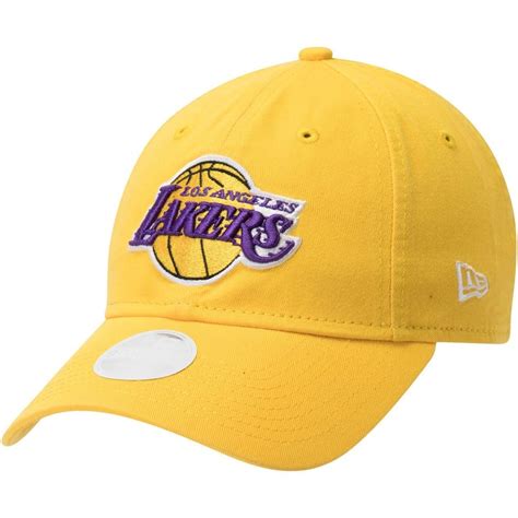 Womens New Era Gold Los Angeles Lakers Team Core Classic 9twenty