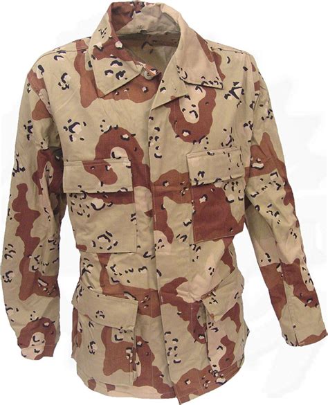 Military Issue 6 Color Desert Camouflage Bdu Shirt Jacket