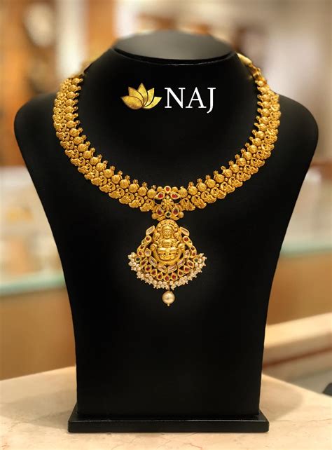 Most Beautiful Traditional Gold Necklace Haram Designs South