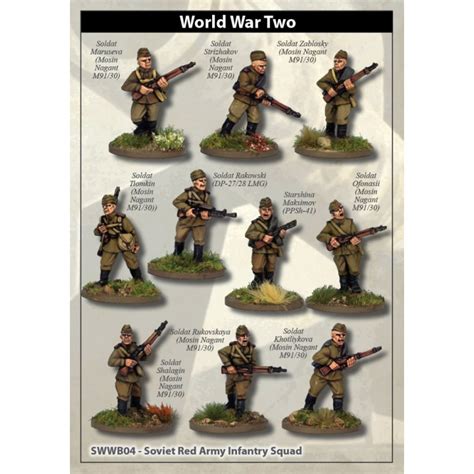 Russian Soviet Army Squad I 28mm Wwii Artizan Design Frontline Games