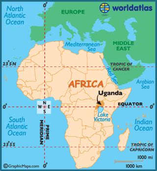 Physical map of african continent (rivers, mountains and deserts). Uganda Map / Geography of Uganda / Map of Uganda - Worldatlas.com