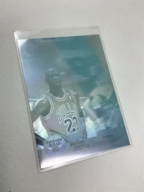 Chicago bulls star michael jordan maintains his status as a legend even in retirement. 1992-93 Upper Deck Michael Jordan Award Winners Hologram Card AW1 Basketball - Basketball Cards