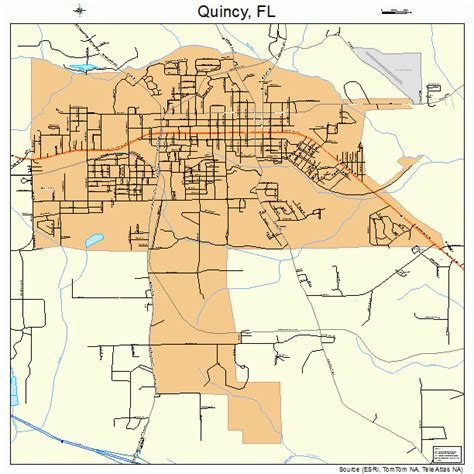 Quincy Florida Street Map 1259325