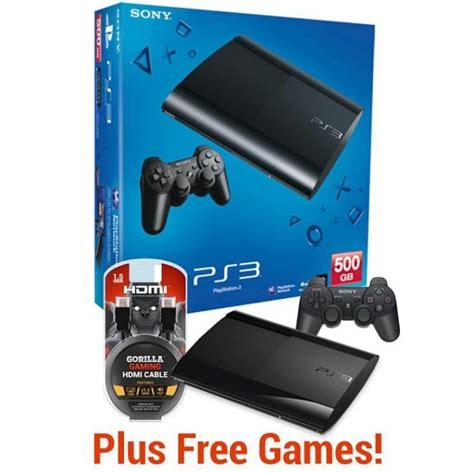 Ps3 SUPER Slim 500gb Jailbreak PS3 FREE 50 GAMES Latest Model READY