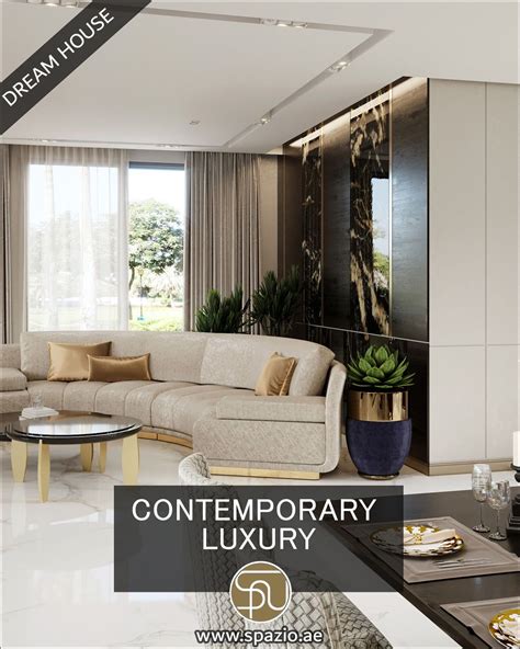 Great Large Villa Living Room Interior Design By Spazio Dubai In 2020