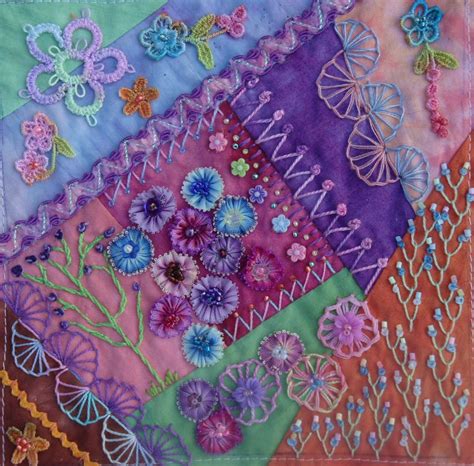 Crazy Quilt Stitches Crazy Quilt Blocks Crazy Quilts Quilt Stitching Hand Stitching