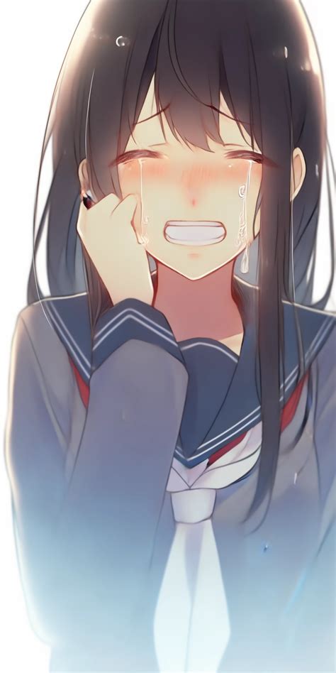 Anime Girl Crying By Hatoroakashi2k22 On Deviantart
