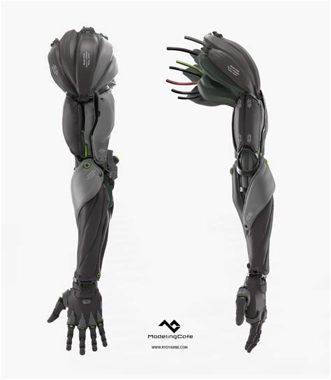 Artstation Prosthetic Arm Concept Ryo Yambe Cyberpunk Character