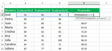 C Mo Sacar Promedio En Excel Siempre Excel