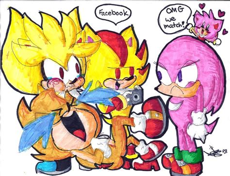 Silver Shadow And Sonic Vs Knucklas By Shadowthehedgehog612 On Deviantart