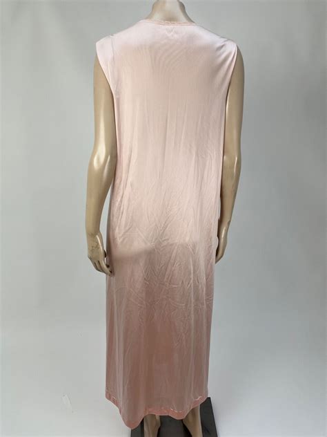 Jcpenney Vintage Womens Nylon Lace Nightgown Robe Peignoir Set Small Peach Gg15 Ebay
