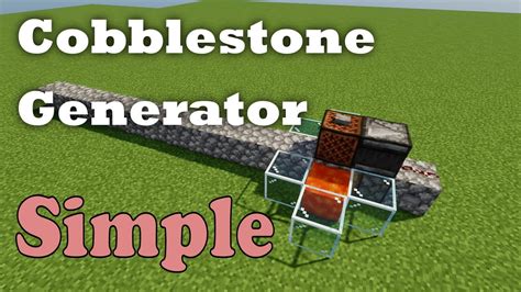Lossless Cobblestone Generator Simple With Note Block Minecraft Java 1