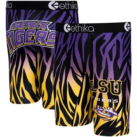 College Lsu Tigers Ethika Team Boxer Briefs Purple