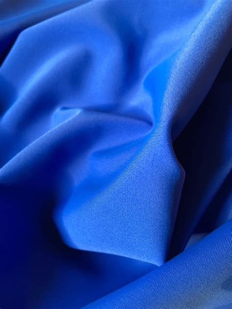 Matte Finish Milliskin Nylon Spandex Fabric Royal Blue 4 Etsy