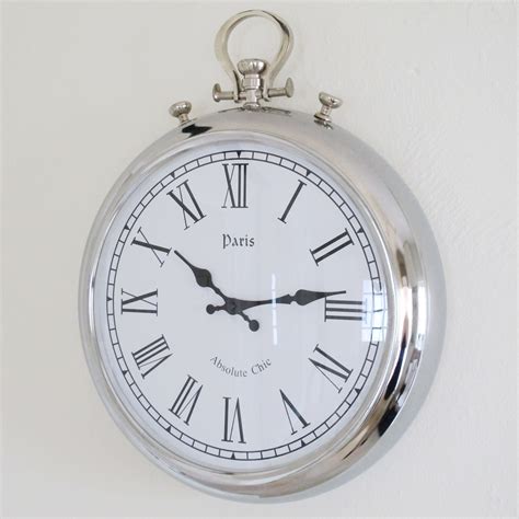Beautiful Large Silver Wall Clock From Bliss And Uk
