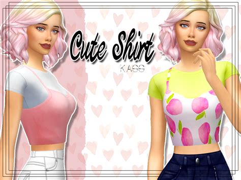 Kass Cute Shirt Maxis Match Sims 4 Updates ♦ Sims 4 Finds