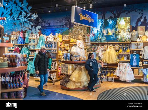 The Disney Store In Times Square In New York Promotes Merchandise Stock
