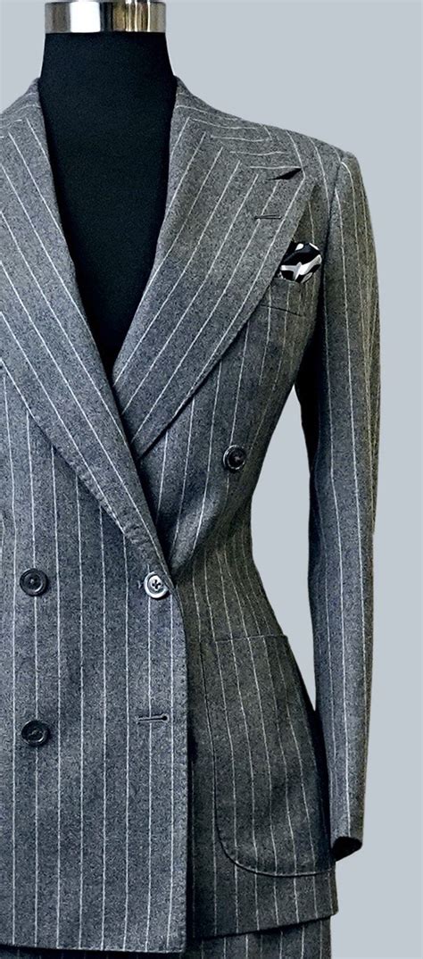 Classic Hollywood Meets Todays Modern Woman With This Bold Pinstripe
