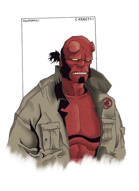 Hellboy Sketch By Marcofontanili On Deviantart