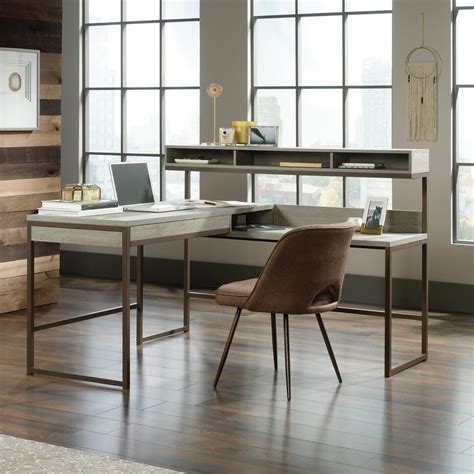 Sauder manhattan gate coffee table. SAUDER Manhattan Gate Mystic Oak L-Shaped Desk-423446 ...