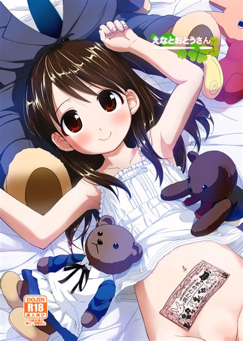 Bizen Ayase Ena Yotsubato Girl Armpits Arms Up Bed Bottomless