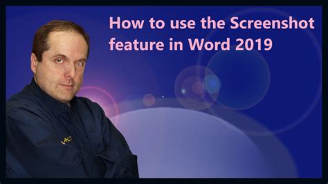 How To Use The Screenshot Feature In Word 2019 Youtube