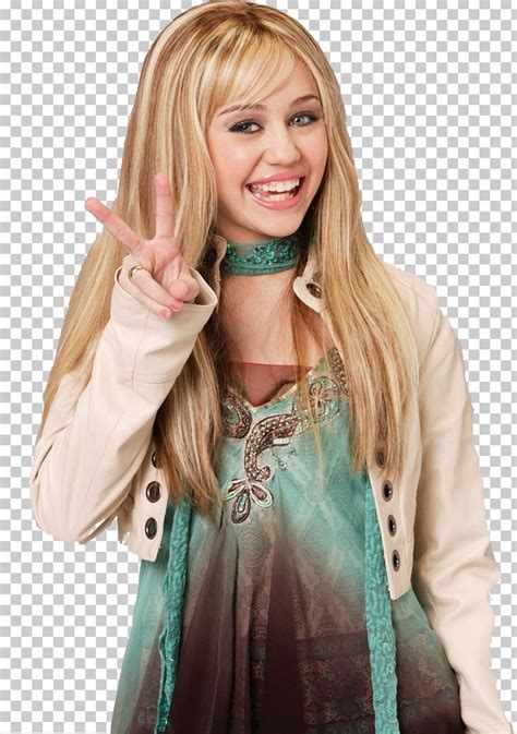 By cutting and dying her used to be brown hair to blond. Miley Cyrus Hannah Montana PNG, Clipart, Actor, Art, Bangs, Blond, Brown Hair Free PNG Download