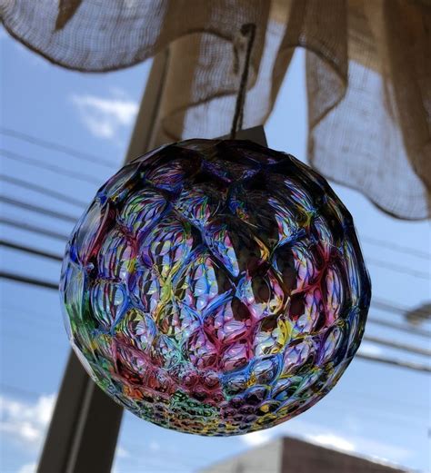 Hand Blown Glass Globe Made By Nc Artist North Carolina Artists Hand Blown Glass Glass Globe