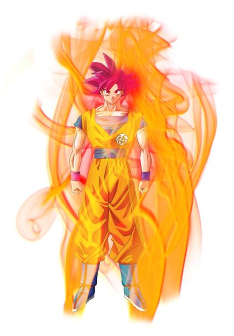 Goku Super Saiyan God Aura On