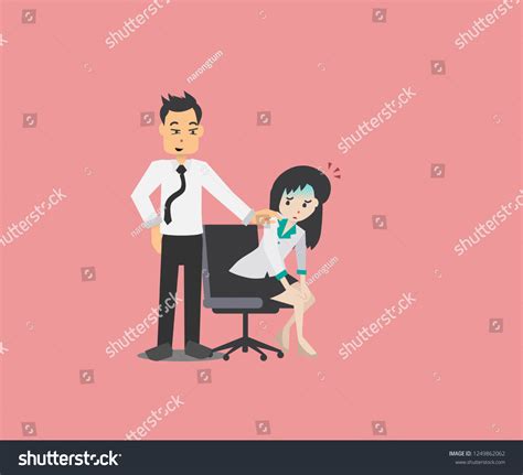Sexual Harassment Workplace Stock Vector Royalty Free 1249862062