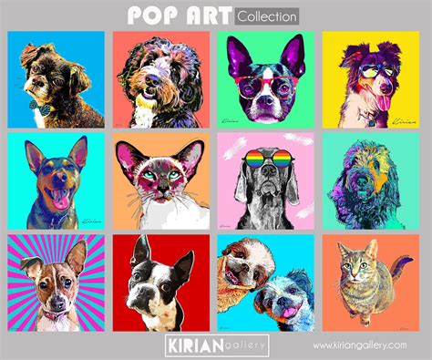 Custom Pet Portrait Custom Border Collie Pop Art T For Dog Lover