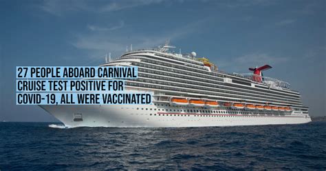27 People Aboard Carnival Cruise Test Positive For Covid 19 All Were