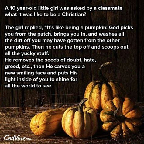 Need To Post This Pumpkin Faith Inspiration Pumpkin Story