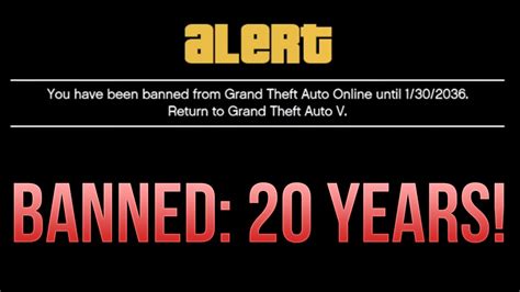 I feel this bad sport thing is more serious than the usual modding and will warrant a response. I'M BANNED UNTIL 2036! - GTA 5 Players Get 20 YEAR BAN ...