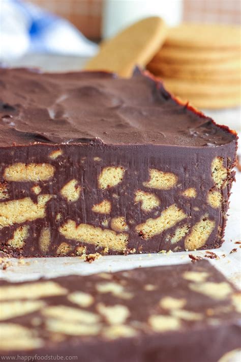 And the good part is it is also growing popularity here in the philippines, too. No Bake Chocolate Biscuit Cake Recipe - Happy Foods Tube