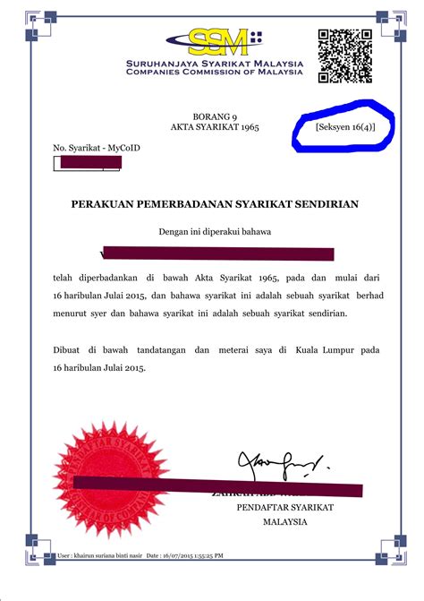 In early 2017, the corporate world in malaysia entered into a new era when the companies commission of malaysia announced that the companies act 2016 will replace the companies act 1965. Akta Syarikat 2016 Pdf