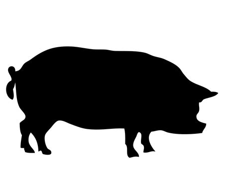 Pig Silhouette Free Stock Photo Public Domain Pictures