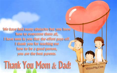 Thank You Message For Parents Appreciation Quotes Wishesmsg