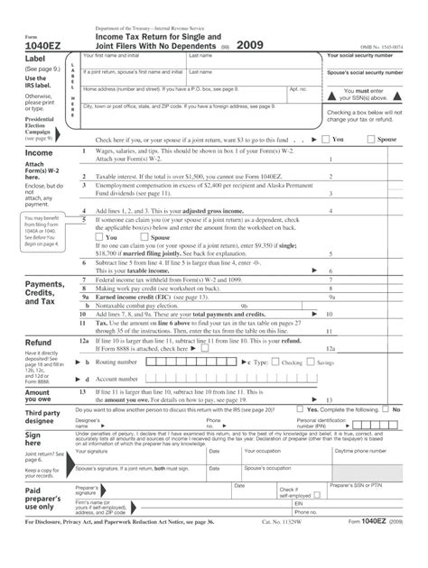 Irs Tax Forms Printable