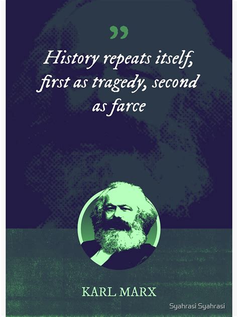 Pegatina Karl Marx La Historia Se Repite Primero Como Tragedia
