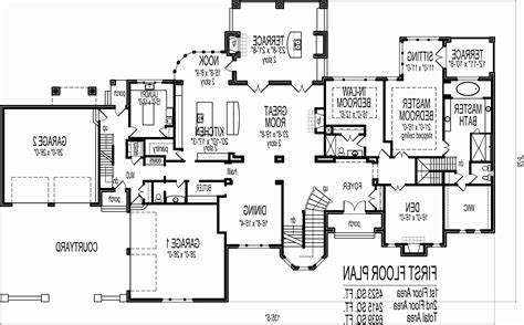 Indeed, although their living space is modest, the layouts in this collection of small house and cottage designs offer some or all of the conveniences of large houses such as kitchen with island, fireplace, open floor plan, 2 and 3. 3000 Sq Ft Single Story Mediterranean House Plans ...