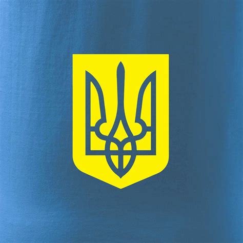 Ukrajina Znak žlutý Klasické Pánské Triko Myshirtcz