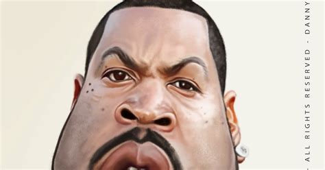 Dannys Illustrations Ice Cube Caricature