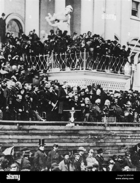 Abraham Lincolns Delivering His Second Inaugural Address Standing